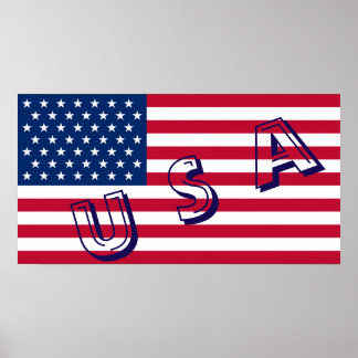 Póster Usa Flag Poster