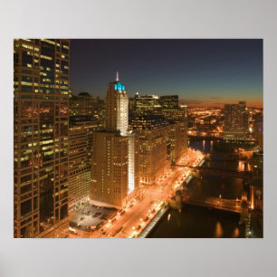 Póster USA, Illinois, Chicago: The Loop: Buildings
