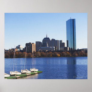 Póster USA, Massachusetts, Boston skyline