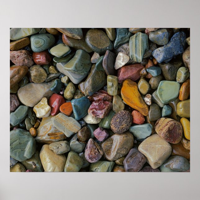 Póster USA, Montana, Glacier National Park, Stones (Frente)