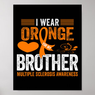 Póster Usa Naranja Para Mi Hermano Ms Esclerosis Múltiple