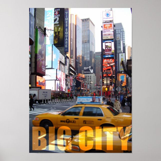 Póster USA New York Big City Lifestyle Taxi (Frente)