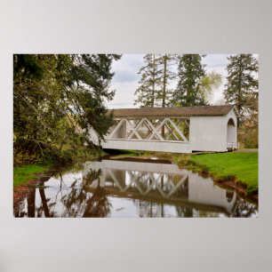 Póster USA, Oregon, Scio, Hannah Bridge