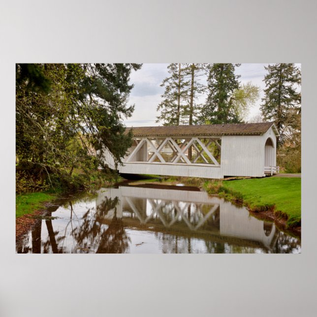 Póster USA, Oregon, Scio, Hannah Bridge (Frente)