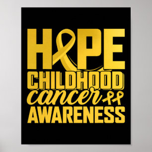Póster Usa Oro Para Concienciar Sobre El Cáncer Infantil 