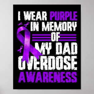 Póster Usa Púrpura Para Concienciar A Mi Papá Sobre La So