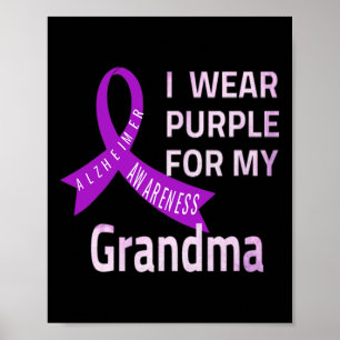 Póster Usa Púrpura Para Mi Abuela Alzheimerheimer