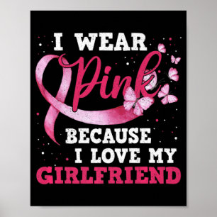 Póster Usa Rosa Amo A Mi Novia Consciente Del Cáncer De M