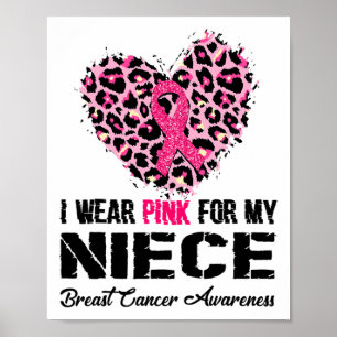 Póster Usa Rosa Para Mi Niña Para Concienciar Sobre El Cá