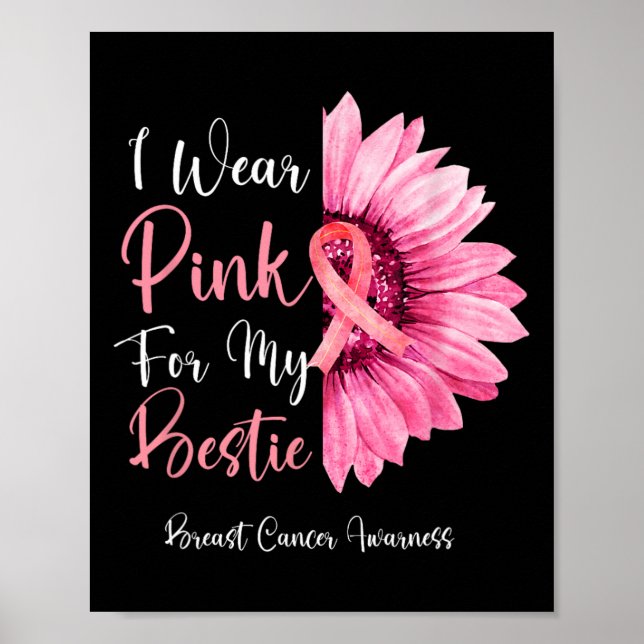Póster Usa Rosa Para Mi Paro Familiar De Cáncer De Mama B (Frente)