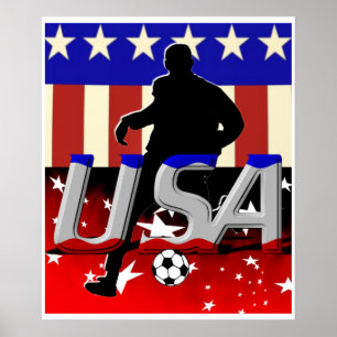 Póster USA Soccer Poster