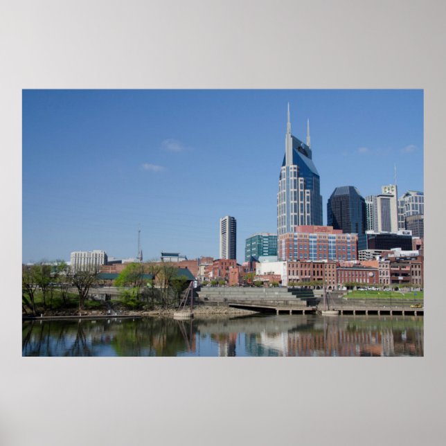 Póster USA, Tennessee, Nashville. Cumberland River (Frente)