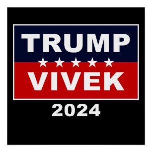 Póster USA Trump Vivek 2024
