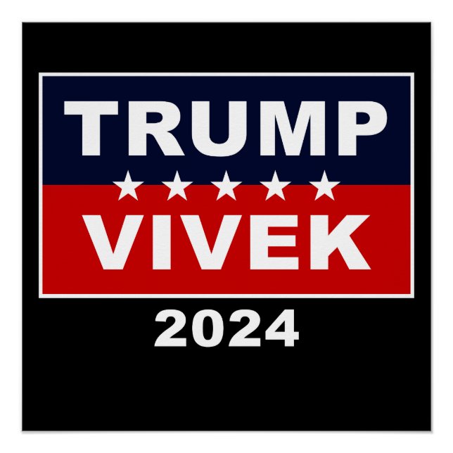 Póster USA Trump Vivek 2024 (Anverso)