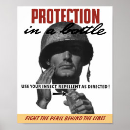 Póster ¡Usa Tu Repelente De Insectos Como Te Diriges! — W