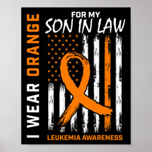 Póster Usa Un Hijo Naranja En Leucemia Legal Concienciaci