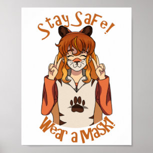 Póster ¡Usa una máscara!Poster