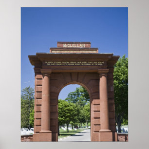 Póster USA, VA, Arlington. McClellan Gate at Arlington