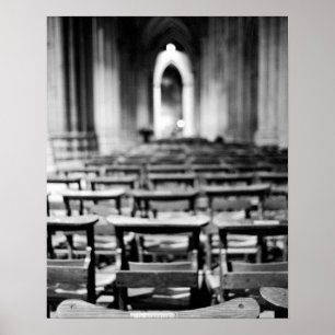 Póster USA, Washington DC. Church pews of National