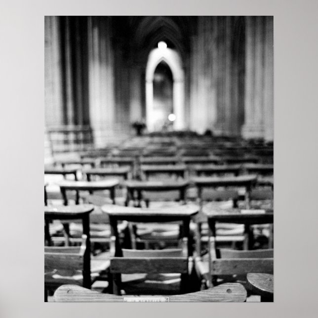 Póster USA, Washington DC. Church pews of National (Frente)