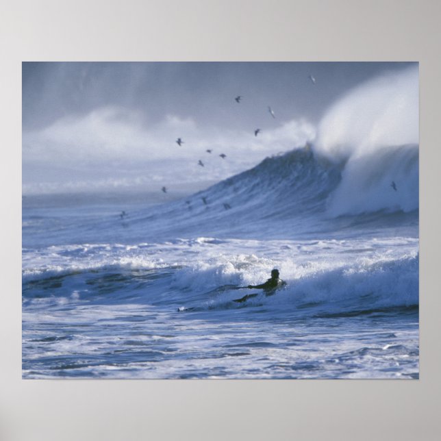 Póster USA, Washington State, La Push. Man kayak (Frente)