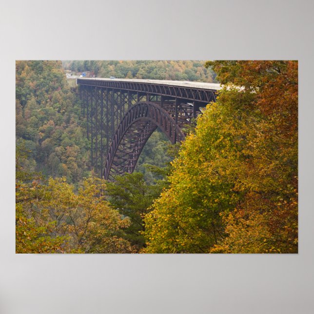 Póster USA, West Virginia, Fayetteville. New River (Frente)