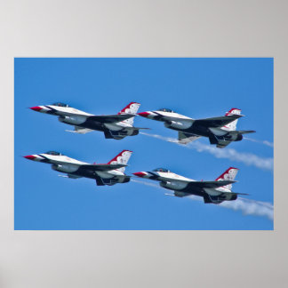 Póster USAF Thunderbirds Diamond Side