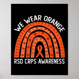 Póster Usamos Arcoiris Naranja Para Concienciar A Rsd Crp