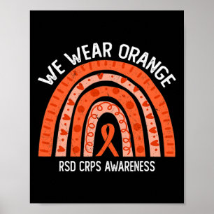 Póster Usamos Naranja Para Concienciación De RSD CRPS