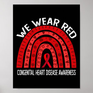 Póster Usamos Rojo Para Concienciar Sobre Las Enfermedade