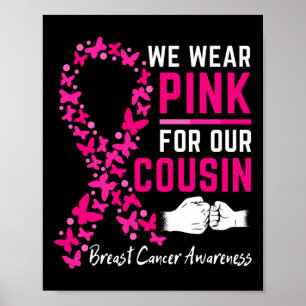 Póster Usamos Rosa Para Nuestra Familia Primo Cáncer De M