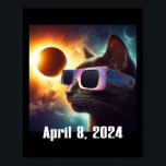 Póster Usando Gafas Solares Eclipse Colorful Pop Culture<br><div class="desc">Usando Gafas Solares Eclipse Colorful Pop Culture</div>