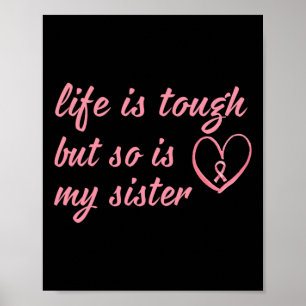 Póster Usar Cinta Rosa Para Mi Hermana Cáncer De Mama Sup