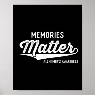 Póster Usar Heimers púrpura Conciencia Regalos Recuerdos 