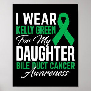 Póster Usar Kelly Verde Por Cáncer De Conducto Biliar De
