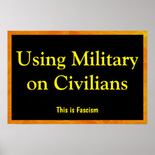 Póster Usar Militares en Civiles