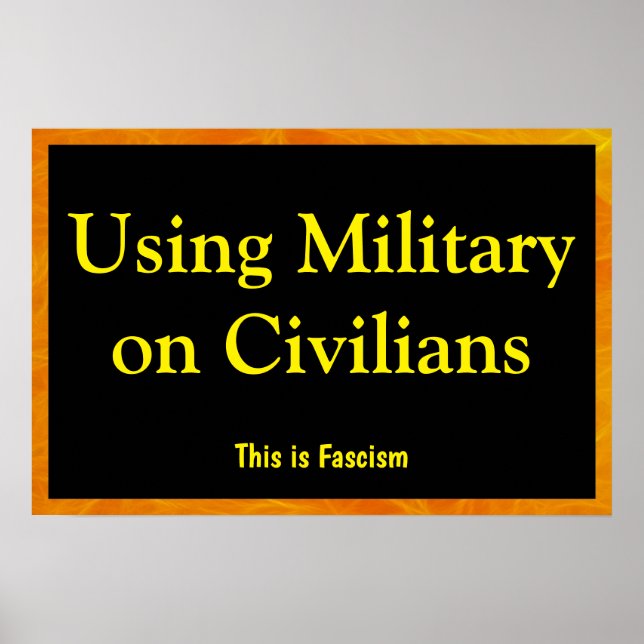 Póster Usar Militares en Civiles (Frente)