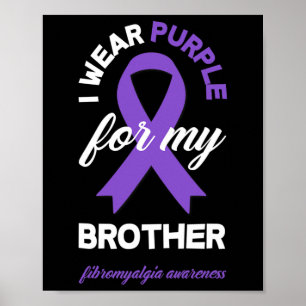 Póster Usar Morado Por La Conciencia De La Fibromialgia D
