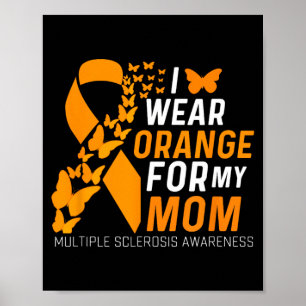 Póster Usar Naranja Para Mamás Esclerosis Múltiple