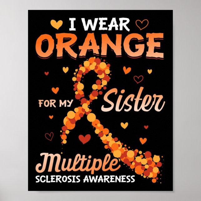 Póster Usar Naranja Para Mi Hermana Con Conciencia De La  (Frente)