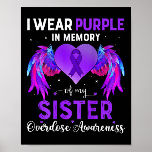 Póster Usar Púrpura En Memoria De Mi Hermana Awaren Por S