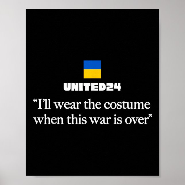 Póster Usaré el disfraz cuando termine esta guerra (Frente)