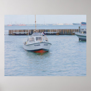 Póster USCG 40 vista delantera del barco del pie # 40450
