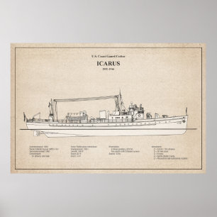 Póster USCG Cutter Icarus wpc-110 - SBD