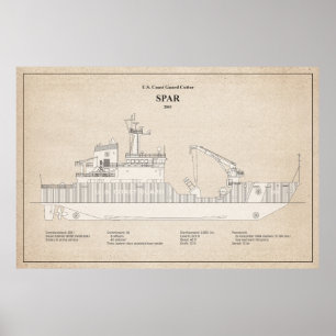 Póster USCG Cutter Spar wlb-206 - SBD