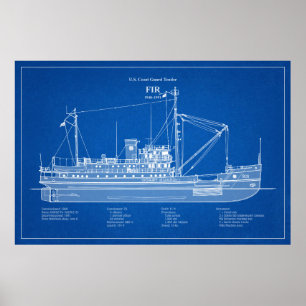 Póster USCG Tender Fir wlm-212 - ABD