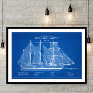 Póster USCGC Alexander Hamilton wix-272 - ABD