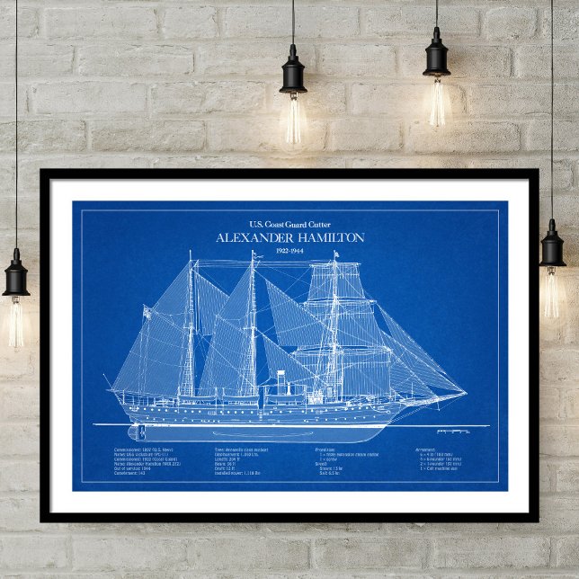 Póster USCGC Alexander Hamilton wix-272 - ABD (Subido por el creador)