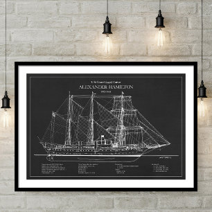 Póster USCGC Alexander Hamilton wix-272 - ABD