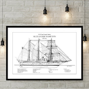 Póster USCGC Alexander Hamilton wix-272 - SBD